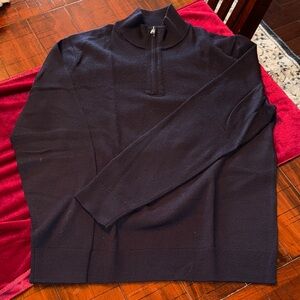 Banana Republic Men's Black Zip-Up Sweater